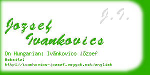 jozsef ivankovics business card