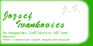 jozsef ivankovics business card